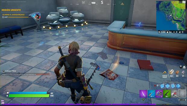 Fortnite - Coloca pruebas incriminatorias Prueba 2