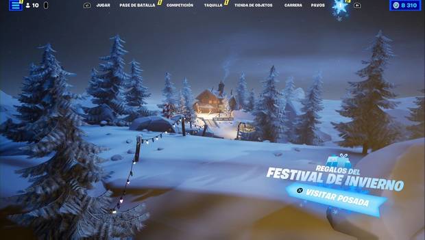 Fortnite - Festival de invierno: posada desde el lobby