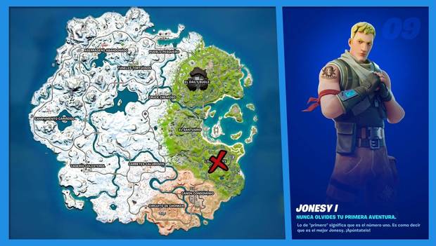Fortnite Battle Royale - C3 T1 - Ubicación de Jonesy I