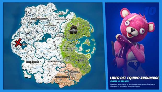 Fortnite Battle Royale - C3 T1 - Ubicación de Líder del Equipo Arrumacos