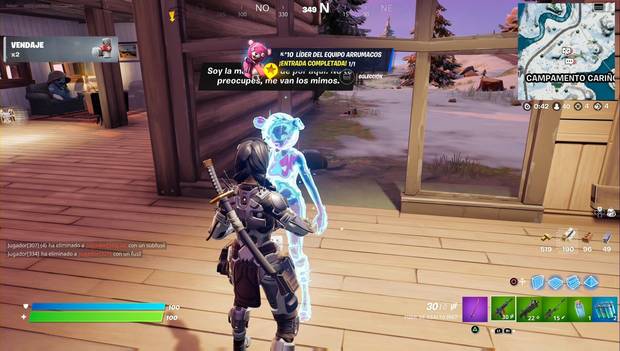 Fortnite Battle Royale - C3 T1 - Ubicación de Líder del Equipo Arrumacos