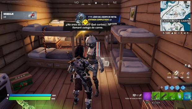 Fortnite Battle Royale - C3 T1 - Ubicación de Líder del Equipo de Metal