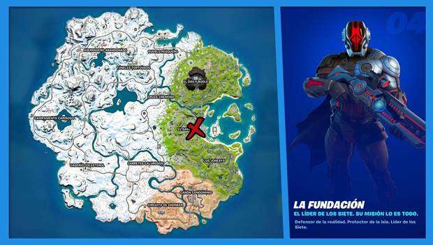 Fortnite Battle Royale - C3 T1 - Ubicación de La Fundación