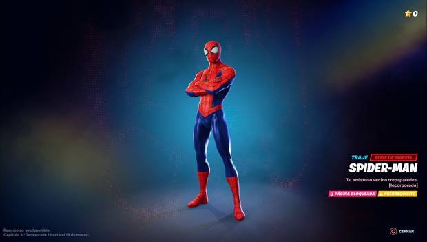 Fortnite C3 T1 - Spider-Man en el Pase de Batalla