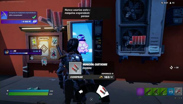 Fortnite - Subir rápido de nivel: Armatronic con munición