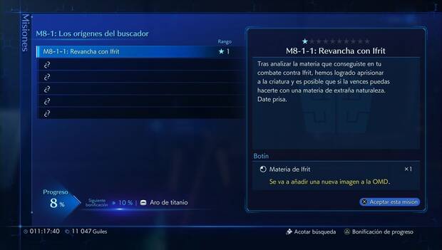 Crisis Core Final Fantasy VII Reuion - Revancha con Ifrit
