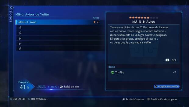 Crisis Core Final Fantasy VII Reunion - M8-6-1: Aviso