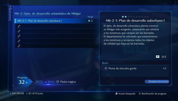 Crisis Core Final Fantasy VII Reunion - M6-2-1: Plan de desarrollo suburbano I