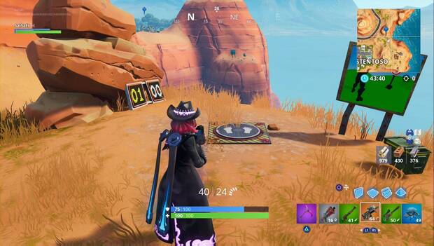 fortnite battle royale galeria de tiro al este de oasis ostentoso - tiros de plato fortnite