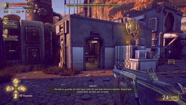 The Outer Worlds - Armas del vacío: acceso secundario al Laboratorio secreto de Rizzo