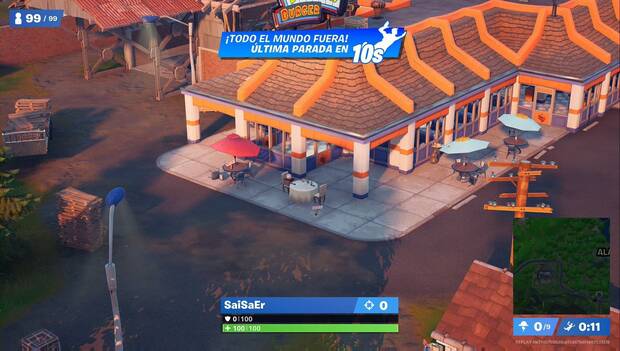 Fortnite - Mesa de la cena en restaurante de Hamburrrguesa