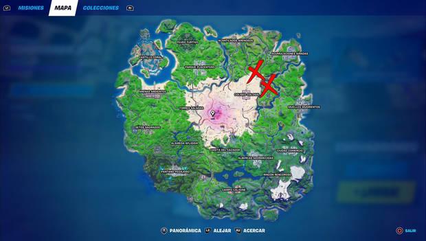 Fortnite - Ubicación de El Huerto y Granja de Acero