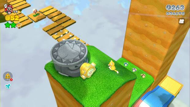 Super Mario 3D World - Mundo 1-3: camino hasta la tercera estrella