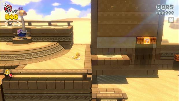 Super Mario 3D World - 2-1: primera estrella verde del nivel