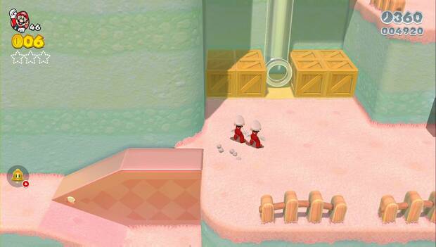 Super Mario 3D World - 2-5: cajas donde encontrar la primera estrella verde