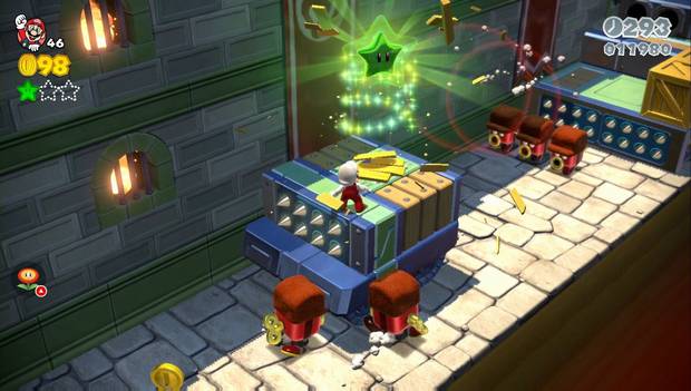 Super Mario 3D World - 2-Castillo: segunda estrella del nivel