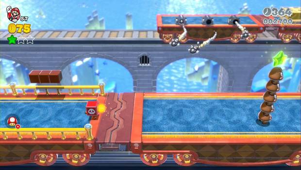 Super Mario 3D World -3-Castillo: torre de goombas con la segunda estrella