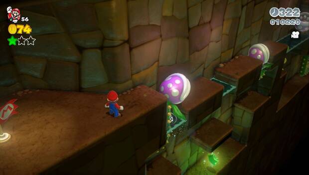 Super Mario 3D World -4-2: hueco a la segunda estrella del nivel