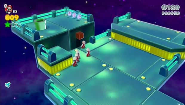 Super Mario 3D World -4-3: tubería verde a la segunda estrella del nivel