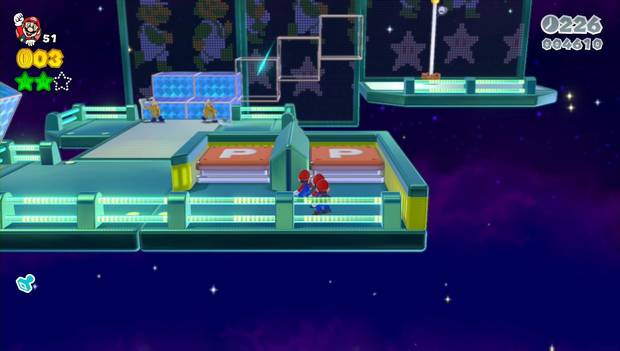 Super Mario 3D World -4-3: interruptor doble que hace aparecer la tercera estrella