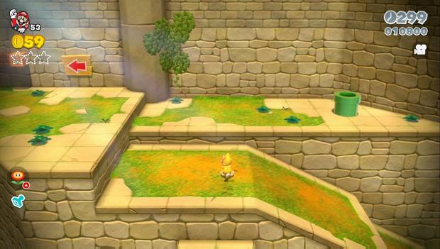 Super Mario 3D World - 4-5: tubería a la primera estrella verde del nivel