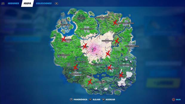 Fortnite - Mapa con llamas hinchables