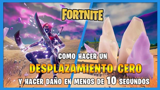 Fortnite - Inflige daño tras un desplazamiento cero