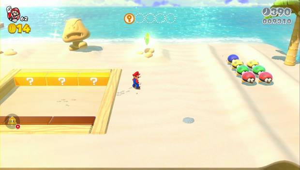 Super Mario 3D World - 5-1: primera estrella verde del nivel
