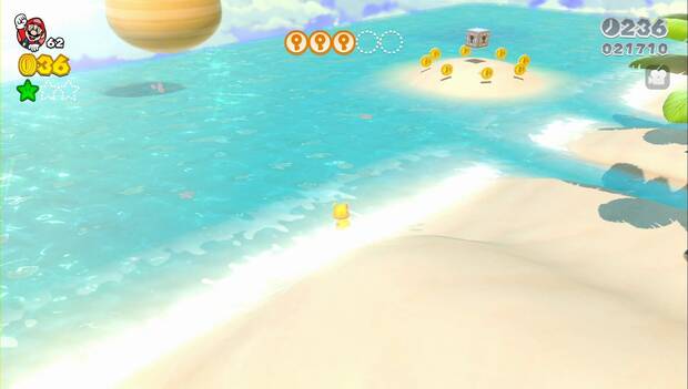 Super mario 3D World -5-1: hueco con la tubería a la sala de la segunda estrella verde