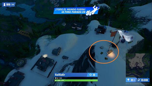 Fortnite - Ubicación de Monte Kay