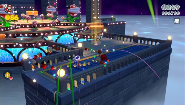 Super Mario 3D World -5-2: carrusel y tubería a la segunda estrella verde