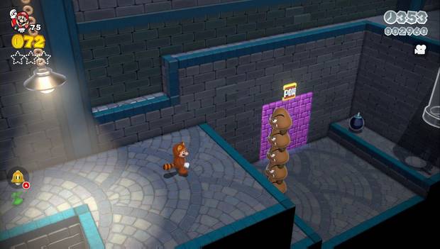 Super Mario 3D World - M5-5: bloques donde se oculta la primera estrella verde