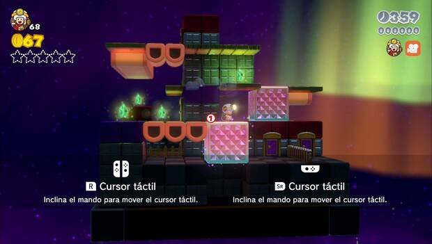 Super Mario 3D World - M5-Toad: primera estrella verde del nivel