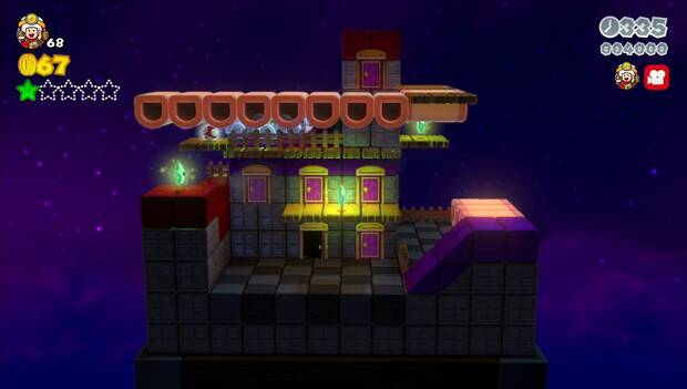Super Mario 3D World - M5-Toad: segunda estrella verde del nivel
