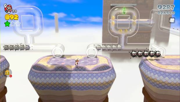Super Mario 3D World - La ruta de las tuberías transparentes: segunda estrella verde del nivel