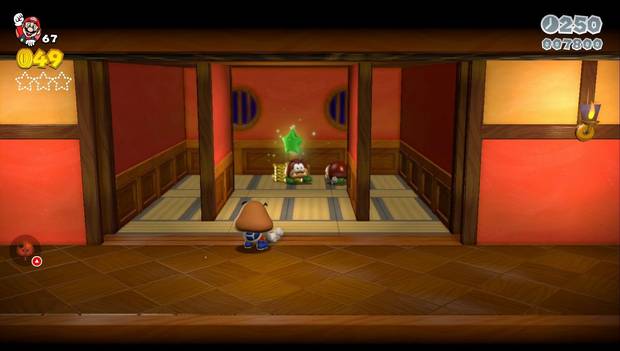 Super Mario 3D World - 6-3: primera estrella verde del nivel