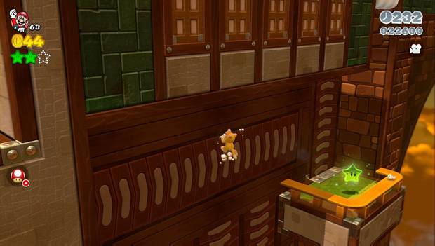 Super Mario 3D World - 6-6: balcón con la tercera estrella verde