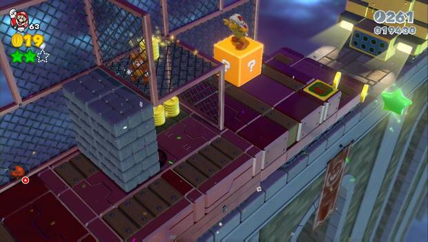 Super Mario 3D World - 6-Castillo: bloque y tercera estrella verde