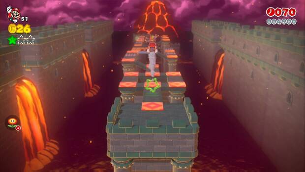 Super Mario 3D World - 7-3: segunda estrella verde del nivel