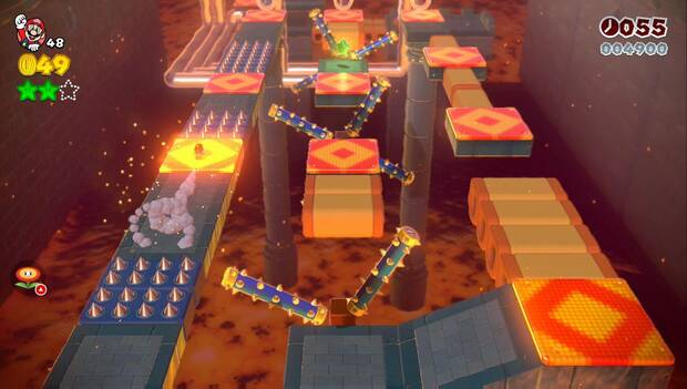 Super Mario 3D World - 7-3: tercera estrella verde del nivel