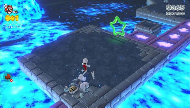 Super Mario 3D World - 7-4: silueta de la primera estrella verde