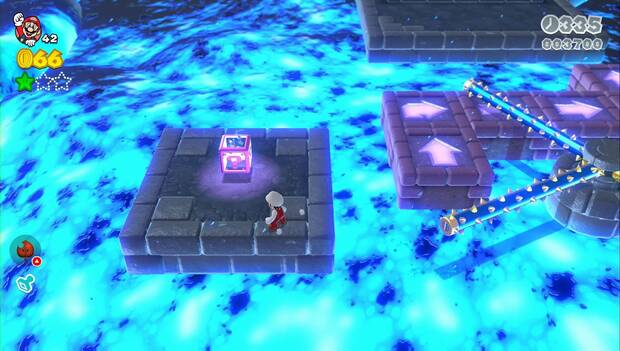 Super Mario 3D World - 7-4: caja a la segunda estrella verde