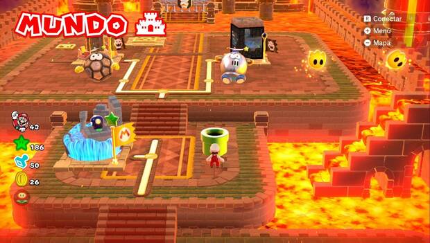 Super Mario 3D World - 7-C: ubicación de la tubería para llegar al nivel