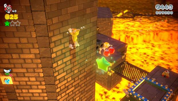 Super Mario 3D World - M7-Castillo: segunda estrella del nivel