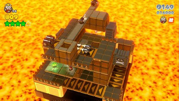 Super Mario 3D World - M7-Toad: quinta estrella verde del nivel