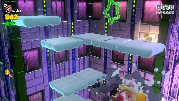 Super Mario 3D World - 8-Castillo: silueta de la tercera estrella verde