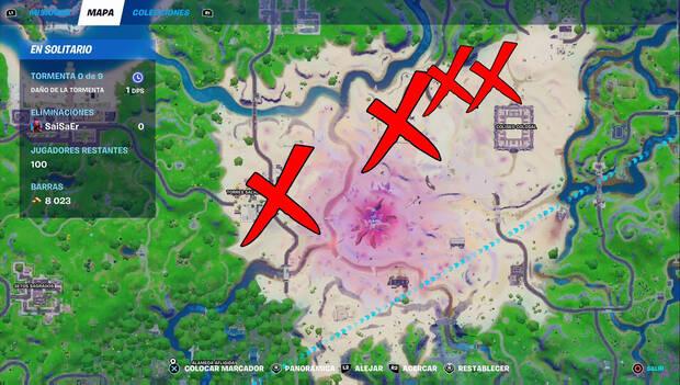 Fortnite - Mapa de árboles de cristal
