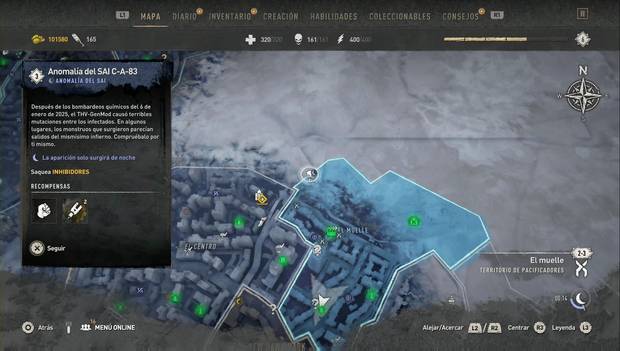 Dying LIght 2 - Anomalías: ubicación de la anomalía del SAI C-A-83