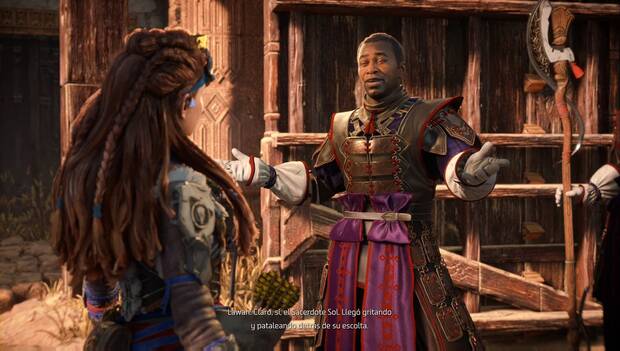 Horizon Forbidden West - La embajada: Lawan nos habla del estado de la embajada
