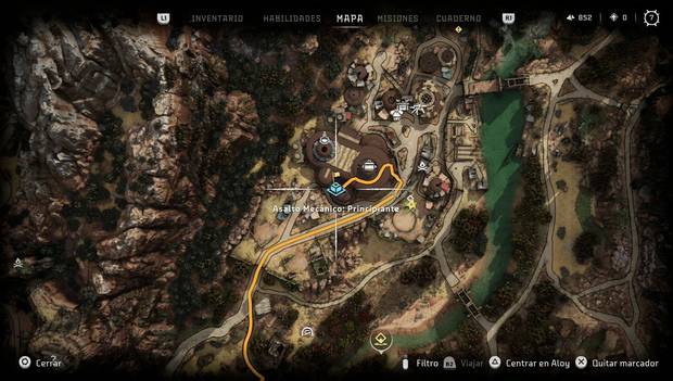 Horizon Forbidden West - Recados: Tutoria de Asalto mecánico